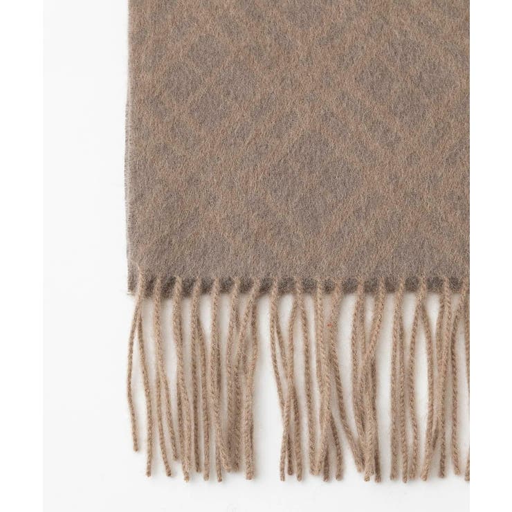 バイアスチェック柄カシミヤマフラー | MICHEL KLEIN HOMME | 詳細画像3 