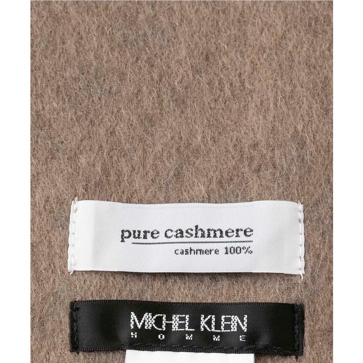 バイアスチェック柄カシミヤマフラー | MICHEL KLEIN HOMME | 詳細画像4 