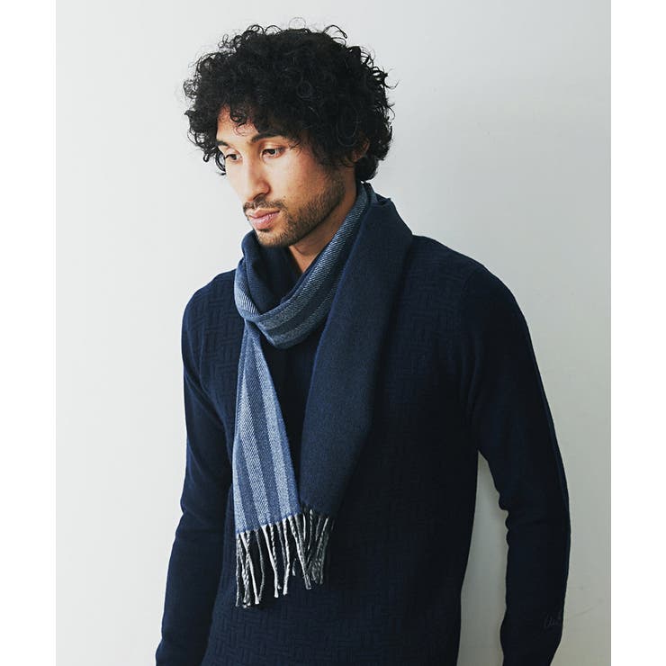 ネイビー(57) | ACQUARIOマフラー | MICHEL KLEIN HOMME
