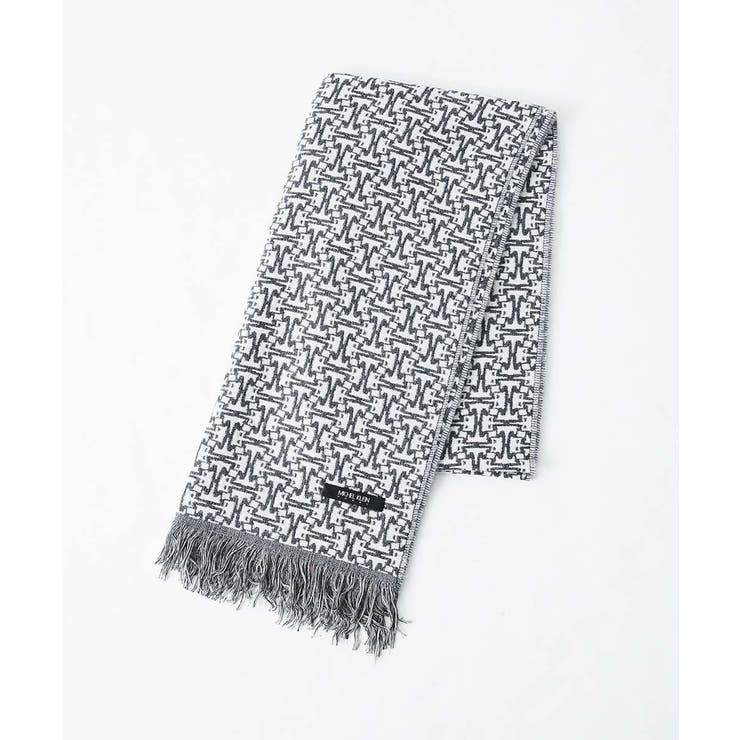HERMES エルメス マフラー ストール リバーシブル 幾何学模様