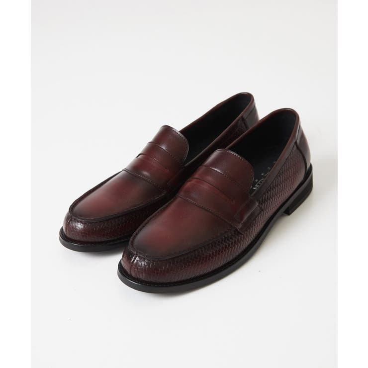 カーボンクロス綾織柄ローファー | MICHEL KLEIN HOMME | 詳細画像1 