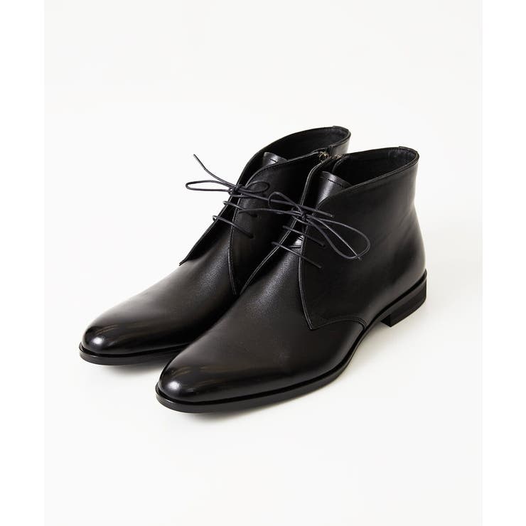 Florence Homme サイドジップブーツ 26.5 ネイビー Florence Homme サイドジップブーツ 26.5 ネイビー