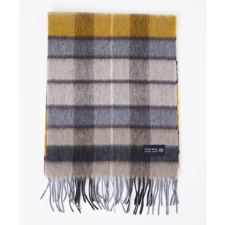 チェック柄ウールマフラー | MK MICHEL KLEIN homme | 詳細画像2 