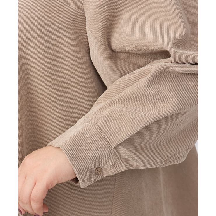 【大きいサイズ】コーデュロイフレアブラウス | eur3 | 詳細画像10 