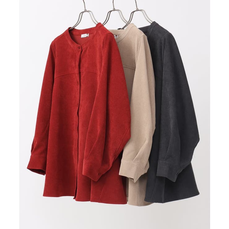 【大きいサイズ】コーデュロイフレアブラウス | eur3 | 詳細画像19 