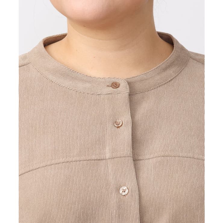 【大きいサイズ】コーデュロイフレアブラウス | eur3 | 詳細画像9 