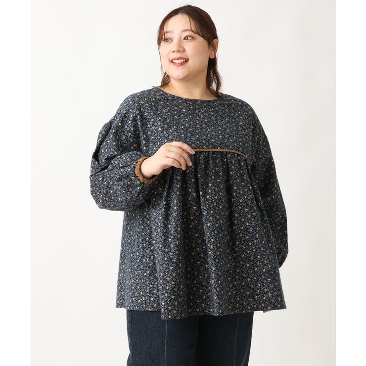 【大きいサイズ/soso×eur3】2WAY花柄ブラウス | eur3 | 詳細画像11 