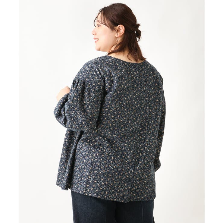 【大きいサイズ/soso×eur3】2WAY花柄ブラウス | eur3 | 詳細画像12 