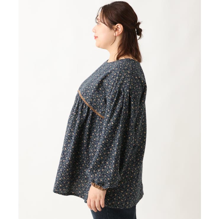 【大きいサイズ/soso×eur3】2WAY花柄ブラウス | eur3 | 詳細画像13 