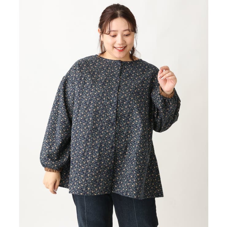 【大きいサイズ/soso×eur3】2WAY花柄ブラウス | eur3 | 詳細画像20 
