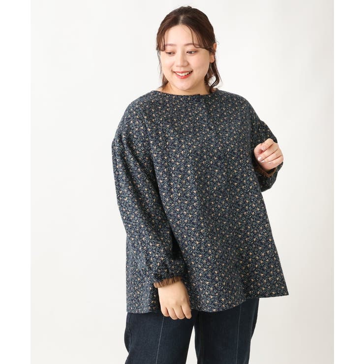 【大きいサイズ/soso×eur3】2WAY花柄ブラウス | eur3 | 詳細画像21 