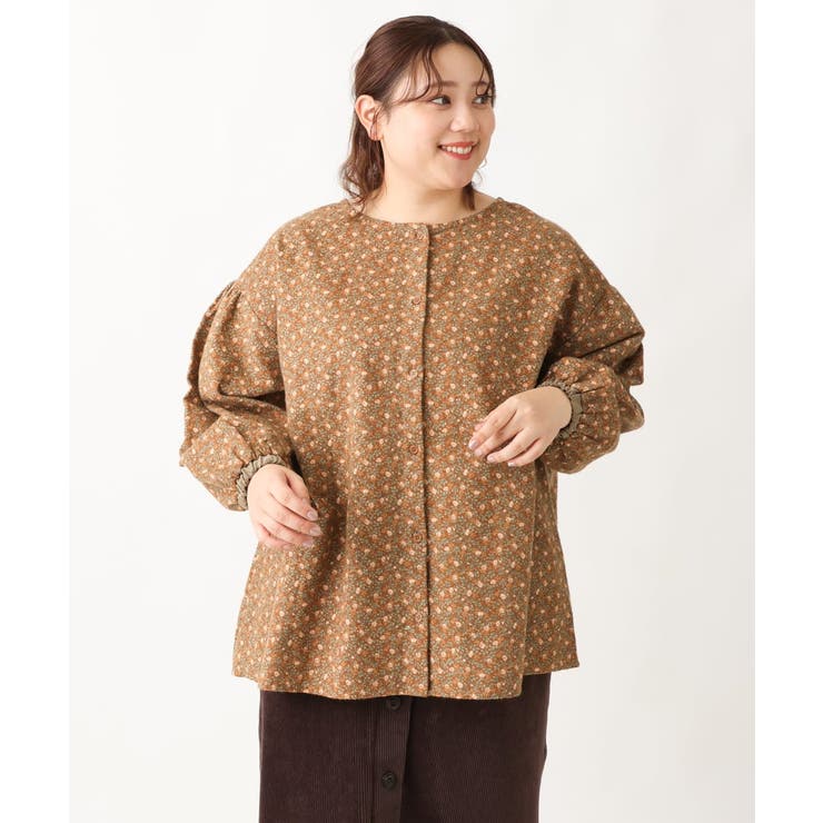 【大きいサイズ/soso×eur3】2WAY花柄ブラウス | eur3 | 詳細画像4 
