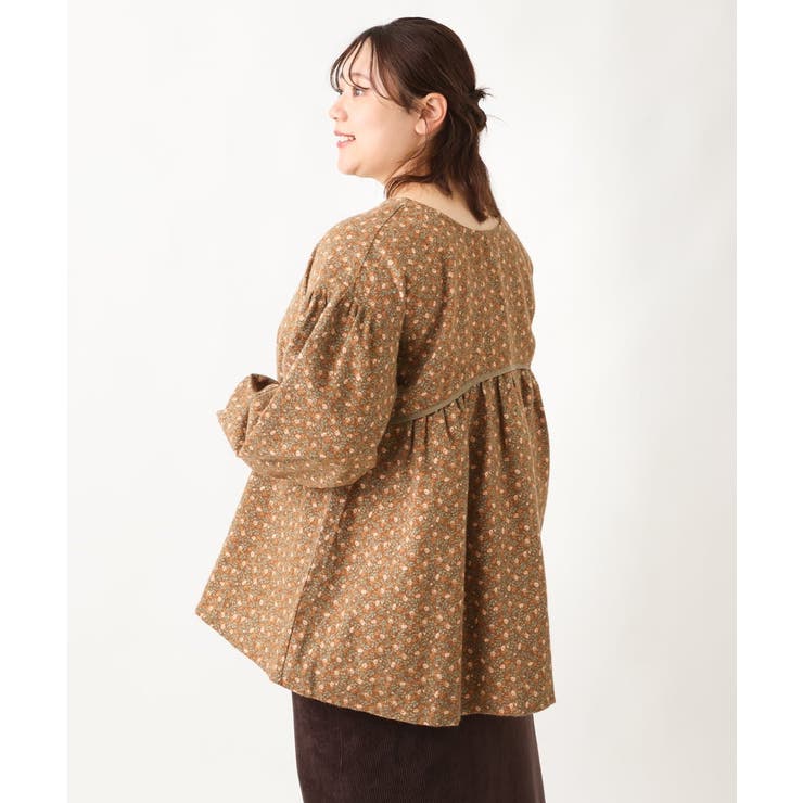 【大きいサイズ/soso×eur3】2WAY花柄ブラウス | eur3 | 詳細画像5 