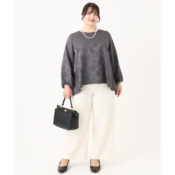 【大きいサイズ】バックペプラムブラウス | eur3 | 詳細画像14 