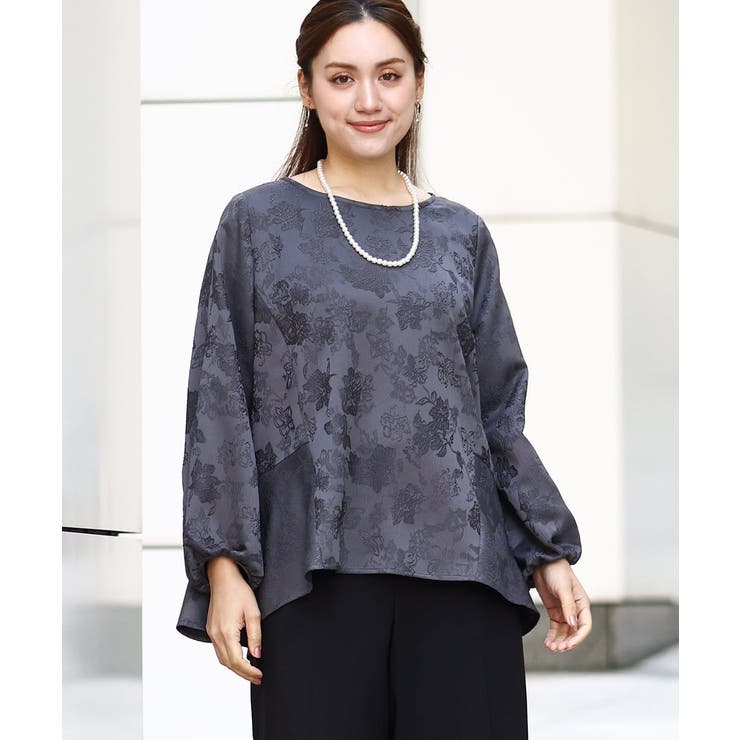 【大きいサイズ】バックペプラムブラウス | eur3 | 詳細画像2 