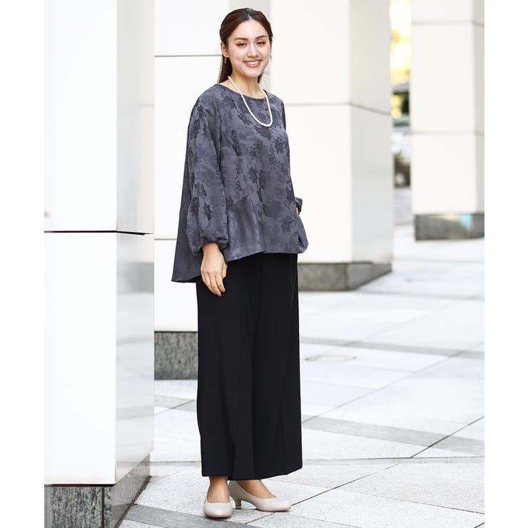 【大きいサイズ】バックペプラムブラウス | eur3 | 詳細画像3 