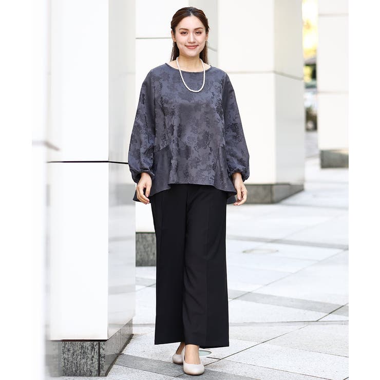 【大きいサイズ】バックペプラムブラウス | eur3 | 詳細画像4 