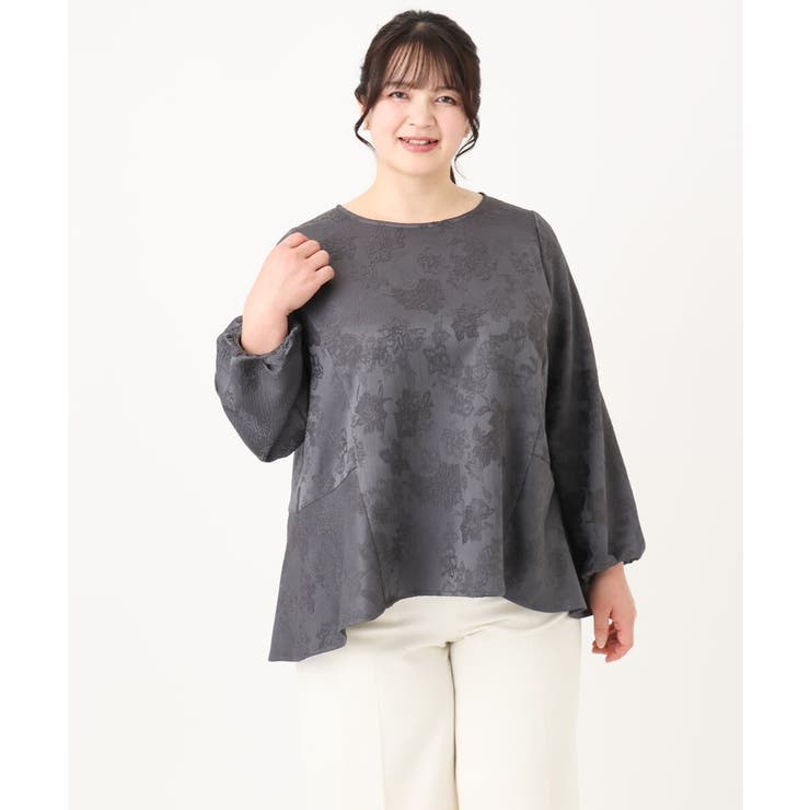 【大きいサイズ】バックペプラムブラウス | eur3 | 詳細画像6 