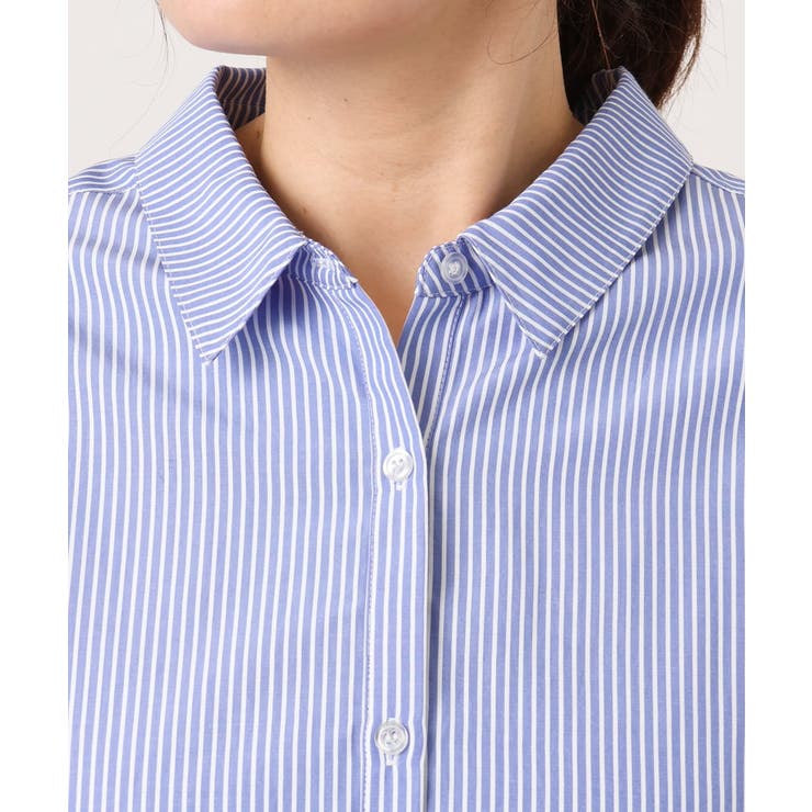 【大きいサイズ】レイヤード風ドロップショルダーシャツ | eur3 | 詳細画像14 