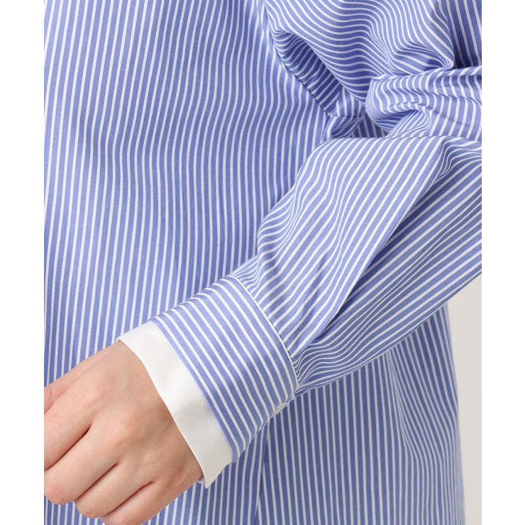 【大きいサイズ】レイヤード風ドロップショルダーシャツ | eur3 | 詳細画像15 