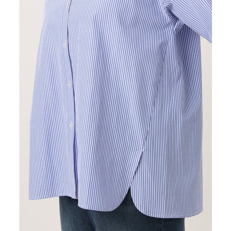 【大きいサイズ】レイヤード風ドロップショルダーシャツ | eur3 | 詳細画像16 