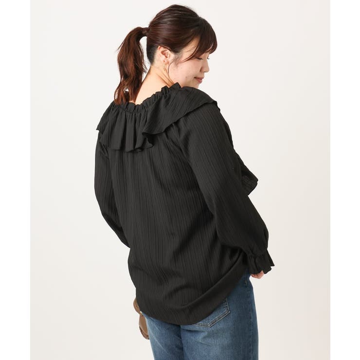 【大きいサイズ】2WAYフリルギャザーブラウス | eur3 | 詳細画像25 