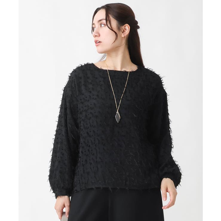 【大きいサイズ】フリンジジャカードブラウス | eur3 | 詳細画像12 