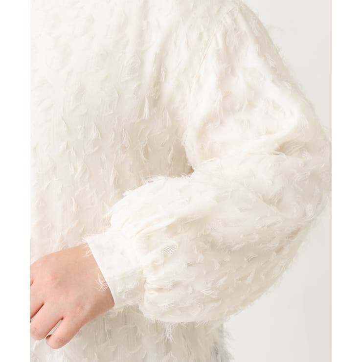 【大きいサイズ】フリンジジャカードブラウス | eur3 | 詳細画像7 