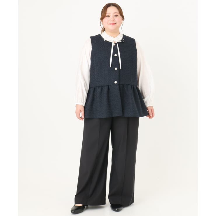 【大きいサイズ/11号サイズあり】フリルリボンブラウス | eur3 | 詳細画像18 