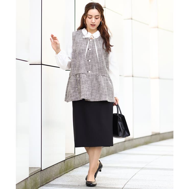 【大きいサイズ/11号サイズあり】フリルリボンブラウス | eur3 | 詳細画像20 