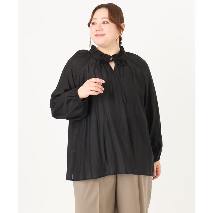 【大きいサイズ/11号サイズあり】フリルリボンブラウス | eur3 | 詳細画像22 