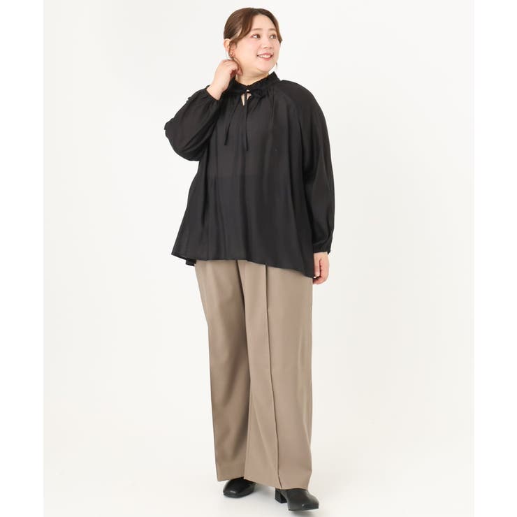 【大きいサイズ/11号サイズあり】フリルリボンブラウス | eur3 | 詳細画像26 