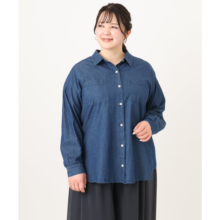 【大きいサイズ】デニムシャツ | eur3 | 詳細画像14 