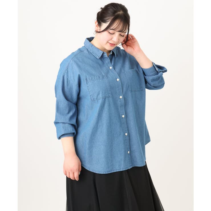 【大きいサイズ】デニムシャツ | eur3 | 詳細画像3 