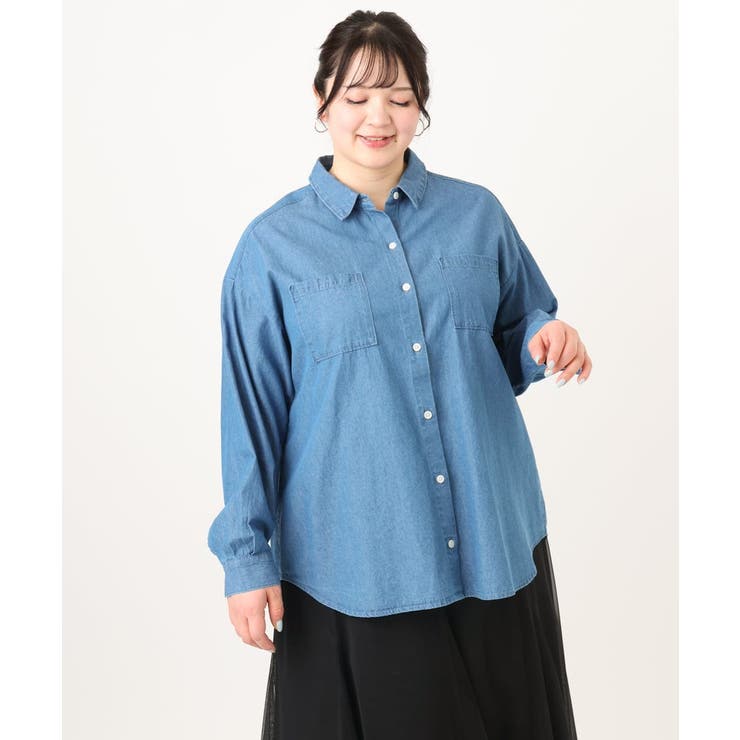 【大きいサイズ】デニムシャツ | eur3 | 詳細画像4 