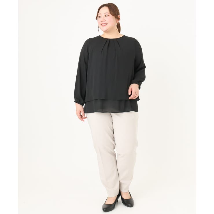 【大きいサイズ/11号サイズあり】2WAYジョーゼットブラウス | eur3 | 詳細画像23 