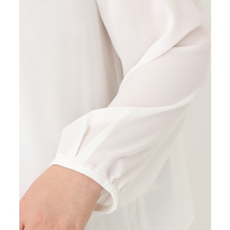 【大きいサイズ/11号サイズあり】2WAYジョーゼットブラウス | eur3 | 詳細画像8 