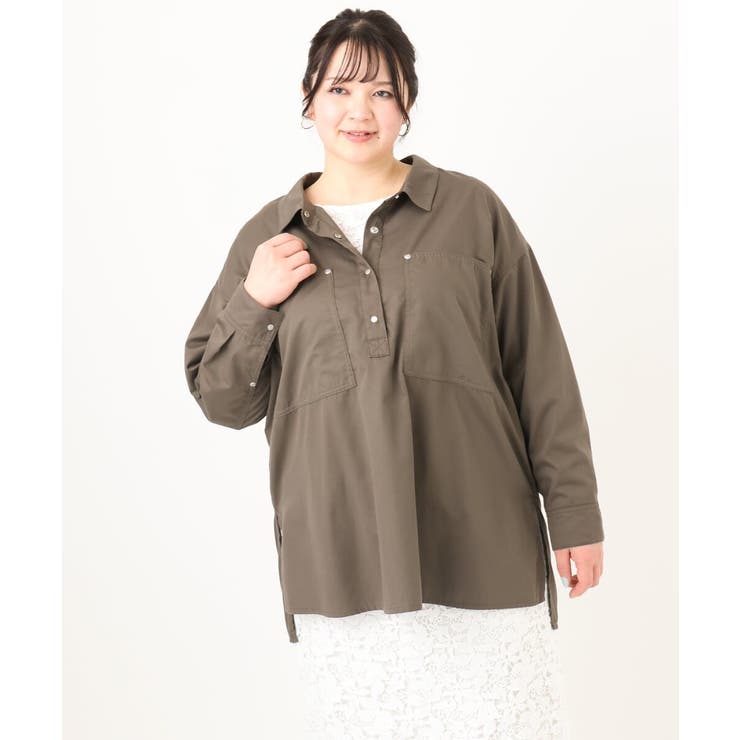 【大きいサイズ】プルオーバーシャツ | eur3 | 詳細画像5 
