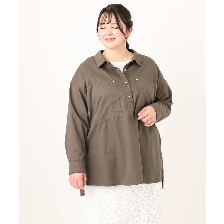 【大きいサイズ】プルオーバーシャツ | eur3 | 詳細画像6 
