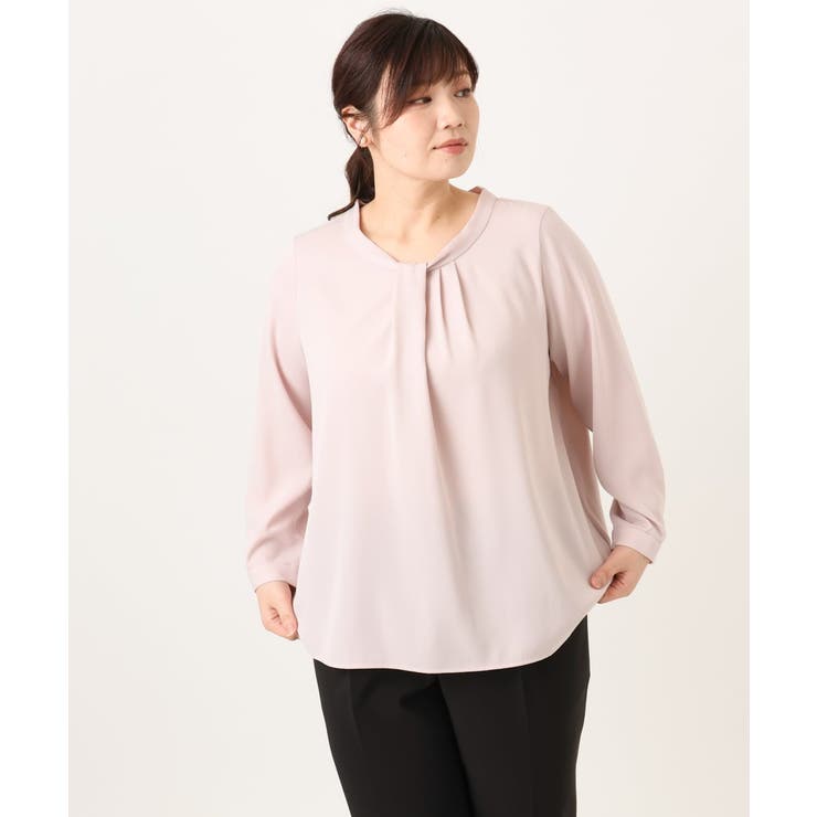 【大きいサイズ/11号サイズあり】ジョーゼットタックブラウス | eur3 | 詳細画像11 