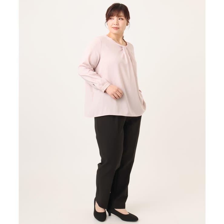 【大きいサイズ/11号サイズあり】ジョーゼットタックブラウス | eur3 | 詳細画像14 