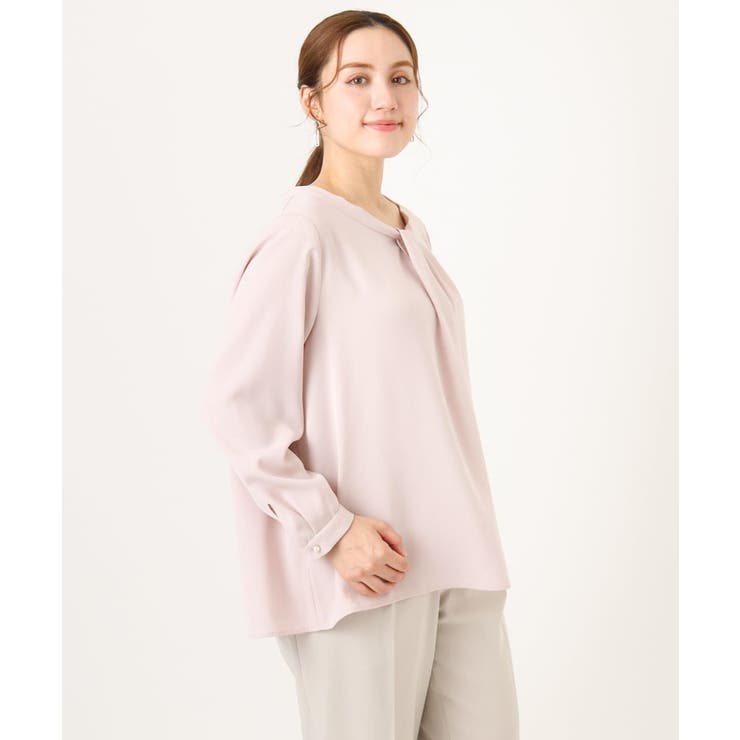 【大きいサイズ/11号サイズあり】ジョーゼットタックブラウス | eur3 | 詳細画像19 