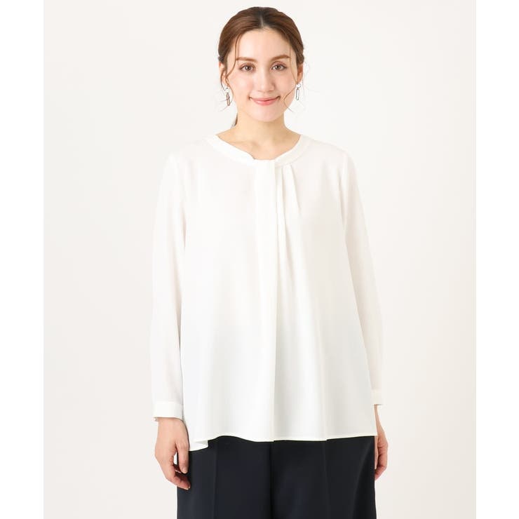 【大きいサイズ/11号サイズあり】ジョーゼットタックブラウス | eur3 | 詳細画像21 