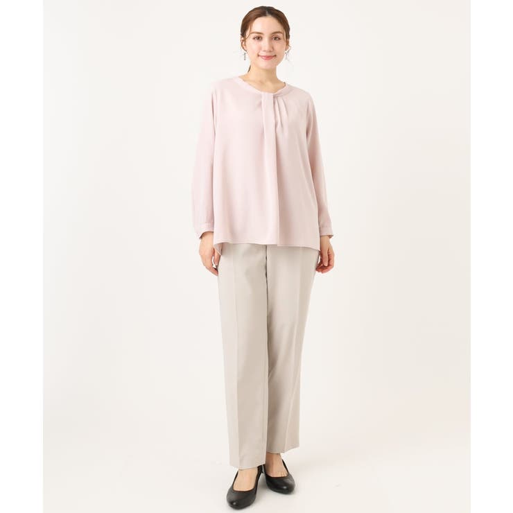 【大きいサイズ/11号サイズあり】ジョーゼットタックブラウス | eur3 | 詳細画像9 