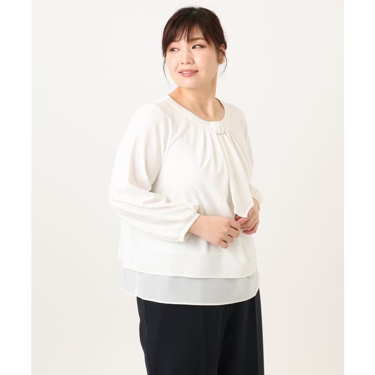 【大きいサイズ/11号サイズあり】マルチWAYブラウス | eur3 | 詳細画像34 