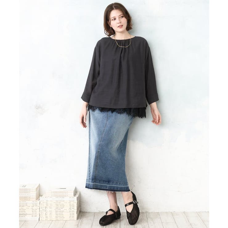 【大きいサイズ】ドロップショルダーブラウス | eur3 | 詳細画像19 