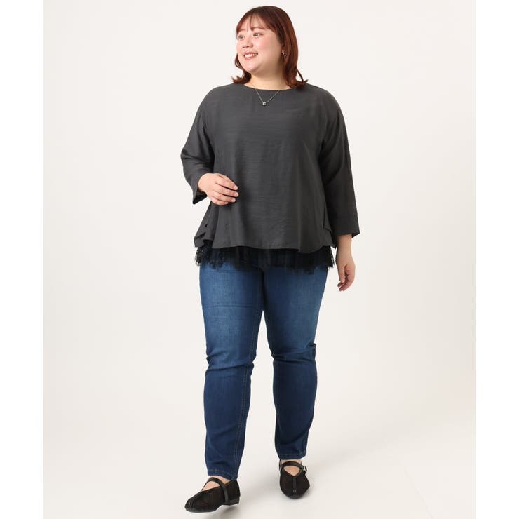 【大きいサイズ】ドロップショルダーブラウス | eur3 | 詳細画像25 