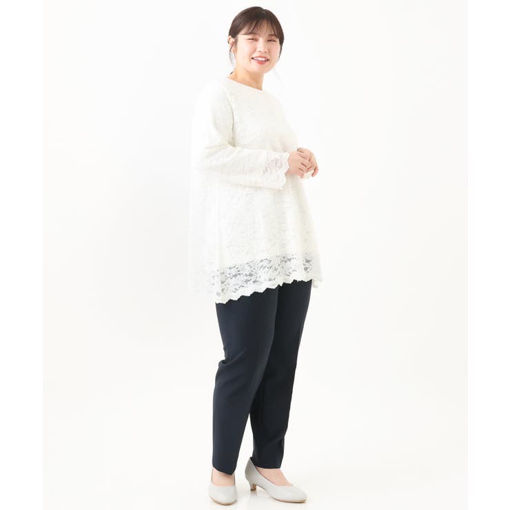 【大きいサイズ/11号サイズあり】リーフレースブラウス | eur3 | 詳細画像17 