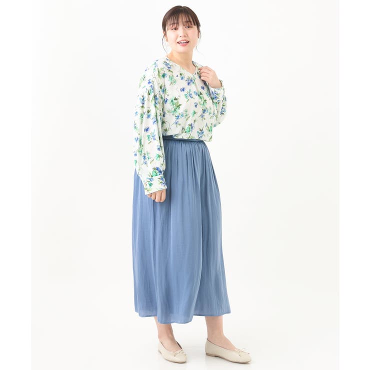 【大きいサイズ】【ロンシャン オールドコレクション】2WAYボウタイブラウス | eur3 | 詳細画像34 