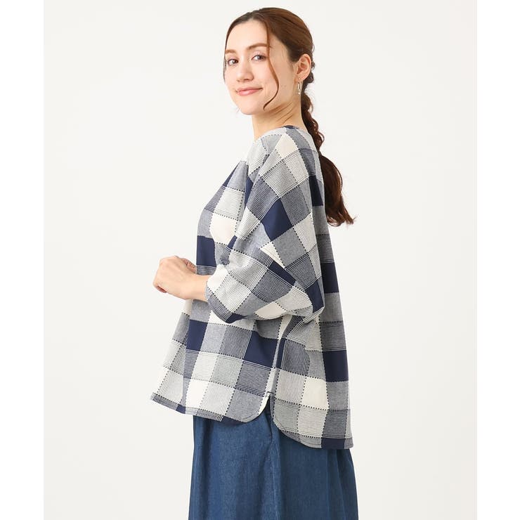 【大きいサイズ】パッチワーク風コットンブラウス | eur3 | 詳細画像5 